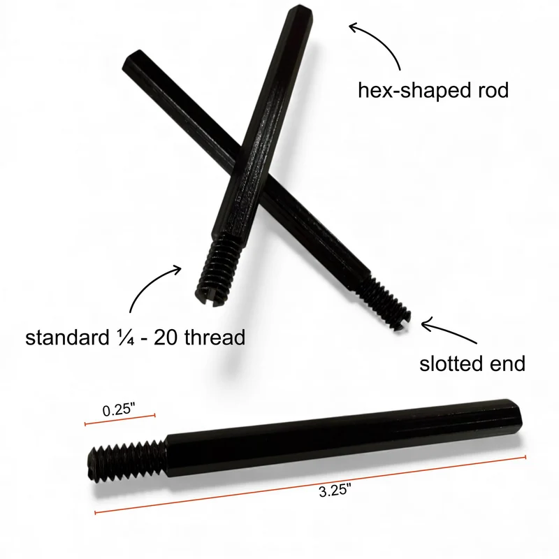Hex Fire-Steel Replacement 3pk Ferro Rods for Scout, Flicker & Slicer Feather Knives