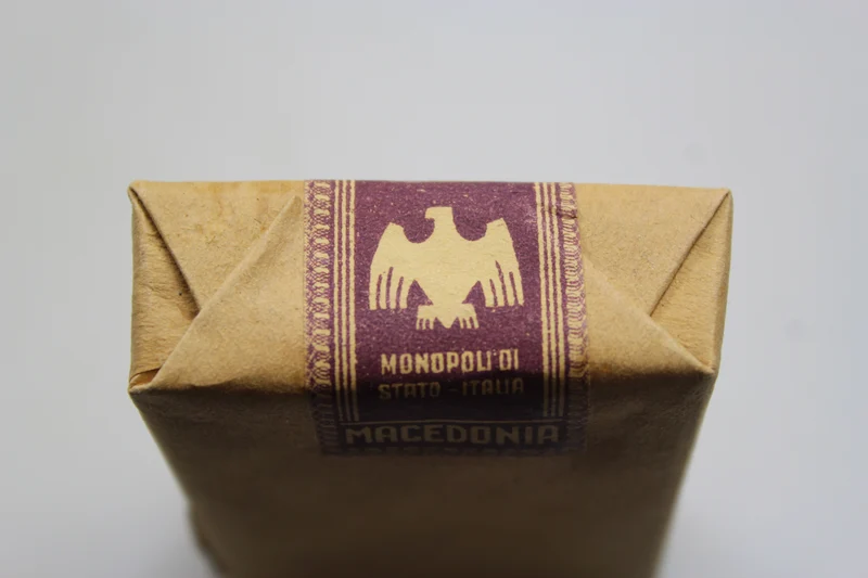 Packung mit 20 „Macedonia“-Zigaretten, 30er/40er Jahre
