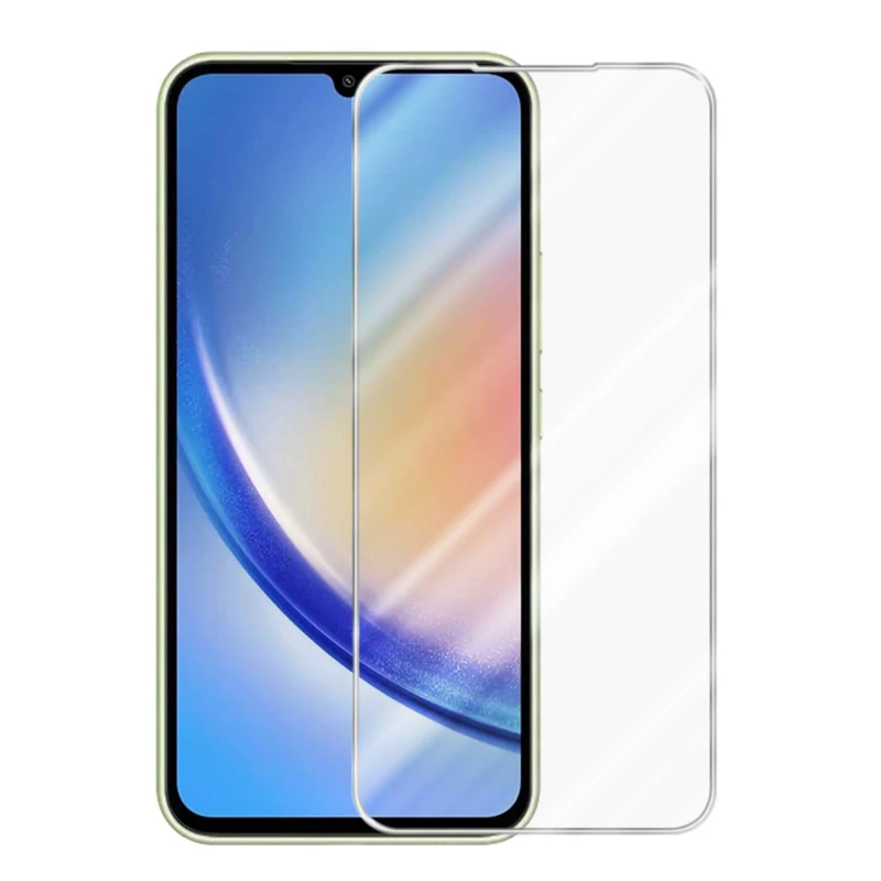 Cadorabo Panzer Folie kompatibel mit Samsung Galaxy A34 5G - Schutzfolie Gehärtetes (Tempered) Display-Schutzglas in 9H Härte mit 3D Touch Kompatibilität