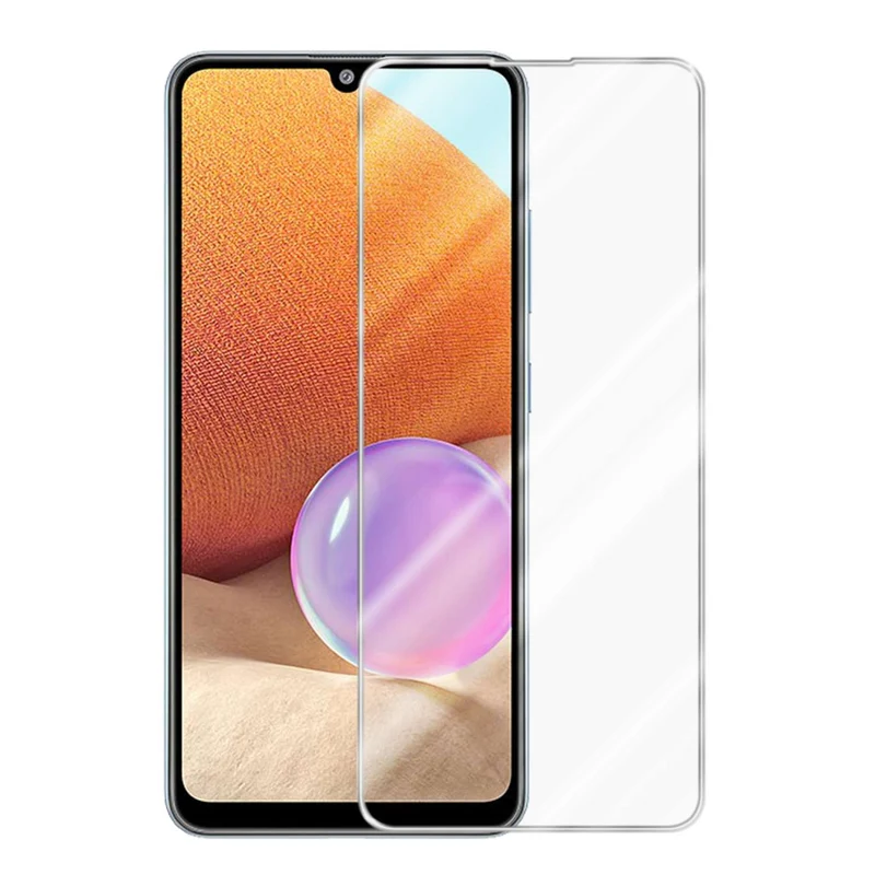 Cadorabo Panzer Folie kompatibel mit Samsung Galaxy A32 4G - Schutzfolie Gehärtetes (Tempered) Display-Schutzglas in 9H Härte mit 3D Touch Kompatibilität