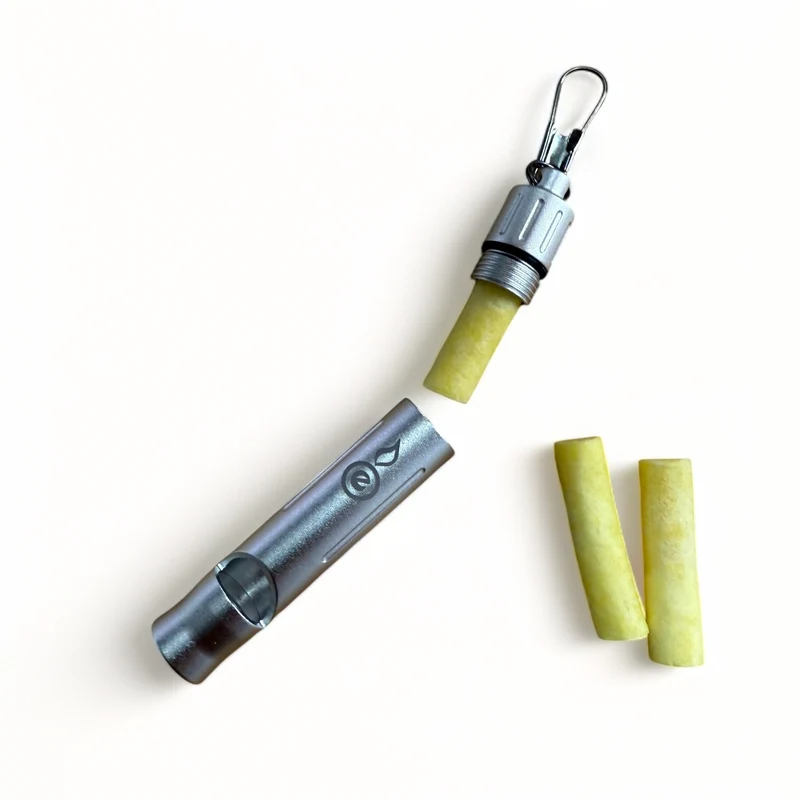 Wombat Whistle - Emergency Whistle & Tinder Vial Kit