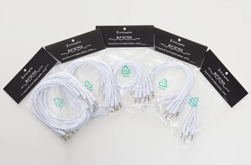 Erica Synths Geflochtene Patchkabel (5 Stück)