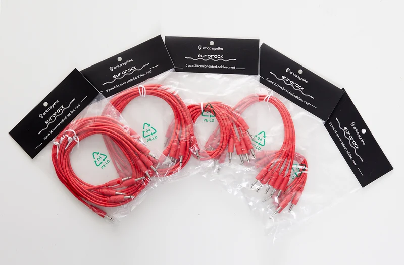 Erica Synths Geflochtene Patchkabel (5 Stück)