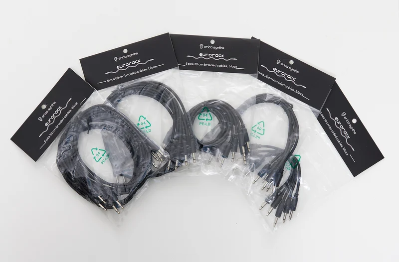 Erica Synths Geflochtene Patchkabel (5 Stück)