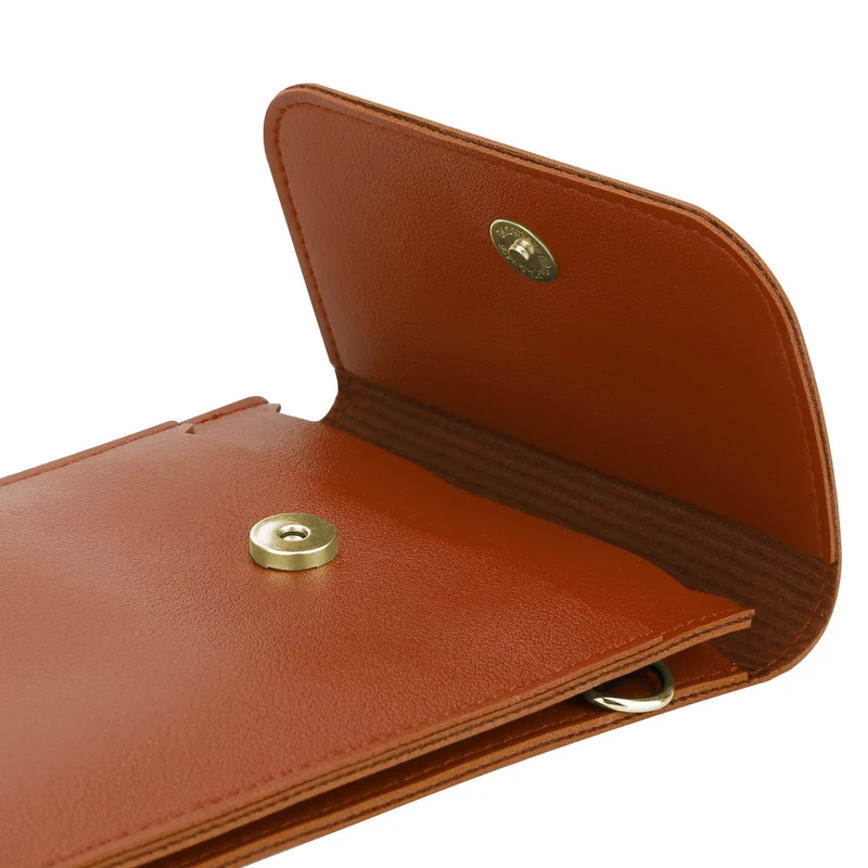 Cadorabo Handytasche zum Umhängen kompatibel mit ZTE Nubia Z11 MAX-kleine Handtasche mit Handyfach und Sichtfenster, Handy Umhängetasche mini für Nubia Z11 MAX, 2 Fächer, PULeder, Damen