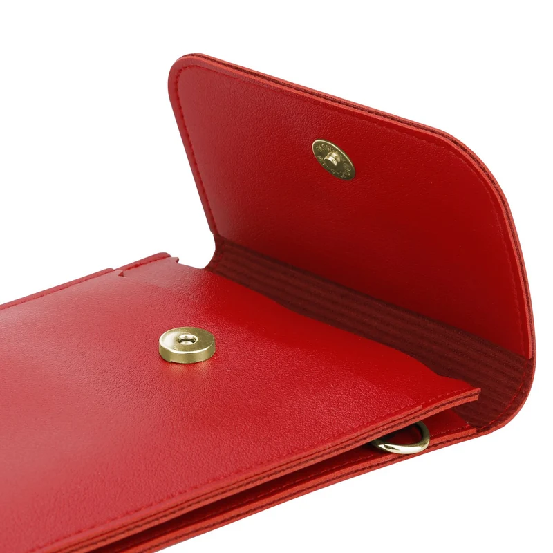 Cadorabo Handytasche zum Umhängen kompatibel mit ZTE Nubia Z11 MAX-kleine Handtasche mit Handyfach und Sichtfenster, Handy Umhängetasche mini für Nubia Z11 MAX, 2 Fächer, PULeder, Damen