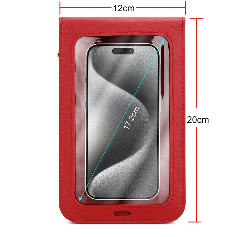 Cadorabo Handytasche zum Umhängen kompatibel mit ZTE Nubia Z11 MAX-kleine Handtasche mit Handyfach und Sichtfenster, Handy Umhängetasche mini für Nubia Z11 MAX, 2 Fächer, PULeder, Damen