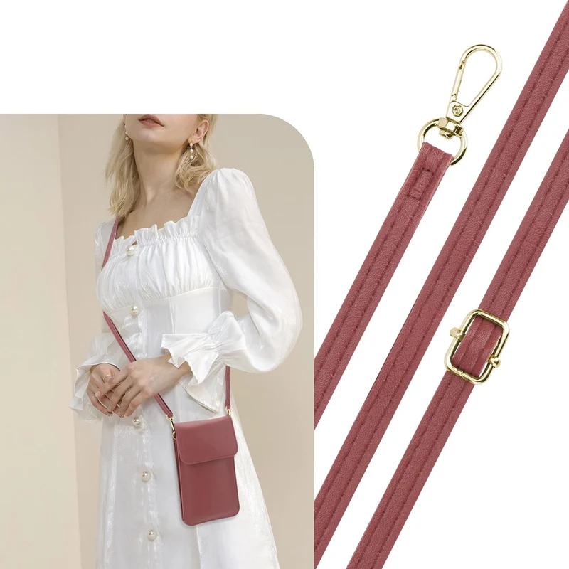Cadorabo Handytasche zum Umhängen kompatibel mit ZTE Nubia Z11 MAX-kleine Handtasche mit Handyfach und Sichtfenster, Handy Umhängetasche mini für Nubia Z11 MAX, 2 Fächer, PULeder, Damen