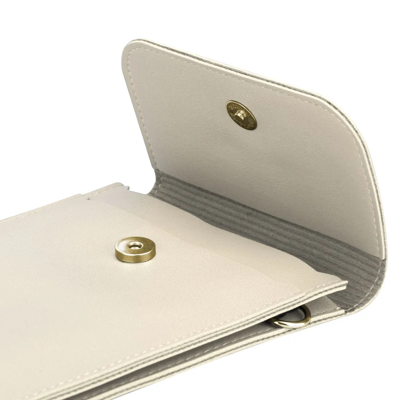 Cadorabo Handytasche zum Umhängen kompatibel mit ZTE Nubia Z11 MAX-kleine Handtasche mit Handyfach und Sichtfenster, Handy Umhängetasche mini für Nubia Z11 MAX, 2 Fächer, PULeder, Damen