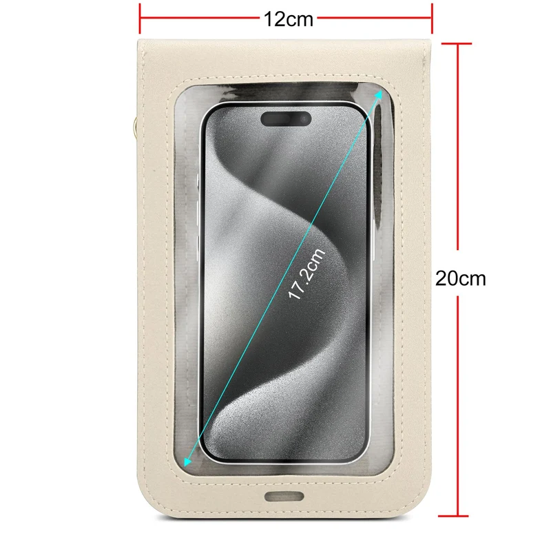 Cadorabo Handytasche zum Umhängen kompatibel mit ZTE Nubia Z11 MAX-kleine Handtasche mit Handyfach und Sichtfenster, Handy Umhängetasche mini für Nubia Z11 MAX, 2 Fächer, PULeder, Damen