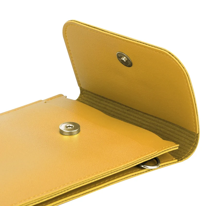 Cadorabo Handytasche zum Umhängen kompatibel mit ZTE Nubia Z11 MAX-kleine Handtasche mit Handyfach und Sichtfenster, Handy Umhängetasche mini für Nubia Z11 MAX, 2 Fächer, PULeder, Damen