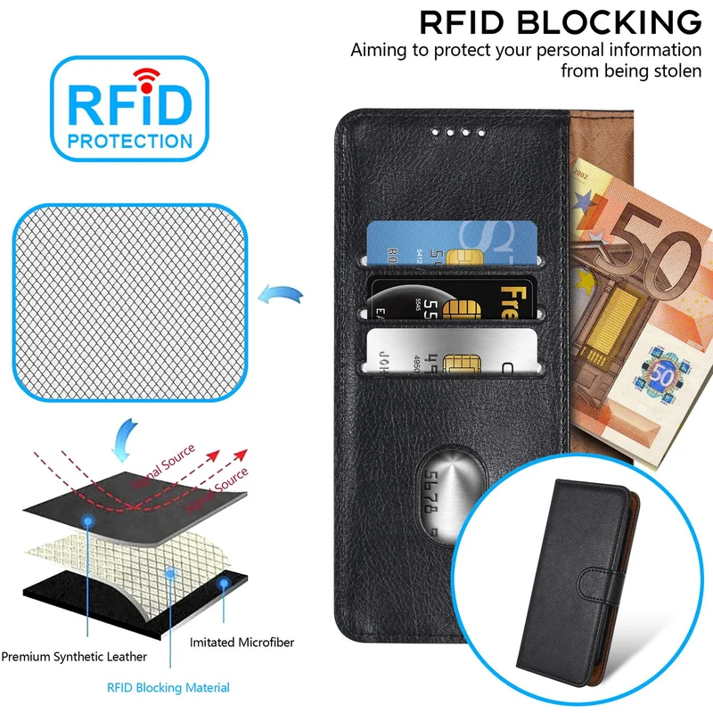 Cadorabo Klapphülle kompatibel mit ZTE ZMAX 2-Handyhülle mit Kartenfach, 360 Grad Schutzhülle zum klappen- Flip Case Book Cover PU Leder Handytasche klappbar