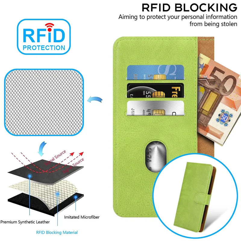 Cadorabo Klapphülle kompatibel mit ZTE ZMAX 2-Handyhülle mit Kartenfach, 360 Grad Schutzhülle zum klappen- Flip Case Book Cover PU Leder Handytasche klappbar