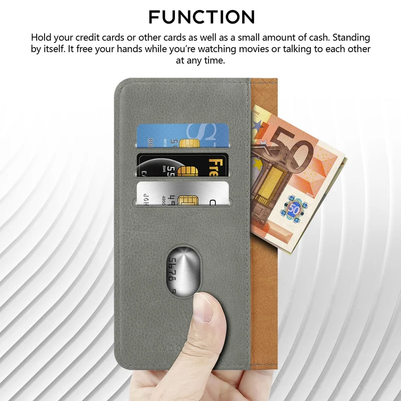 Cadorabo Klapphülle kompatibel mit ZTE ZMAX 2-Handyhülle mit Kartenfach, 360 Grad Schutzhülle zum klappen- Flip Case Book Cover PU Leder Handytasche klappbar