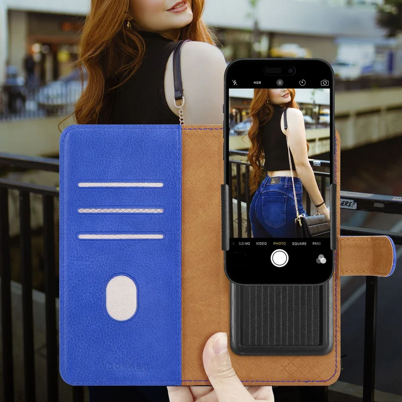Cadorabo Klapphülle kompatibel mit ZTE ZMAX 2-Handyhülle mit Kartenfach, 360 Grad Schutzhülle zum klappen- Flip Case Book Cover PU Leder Handytasche klappbar