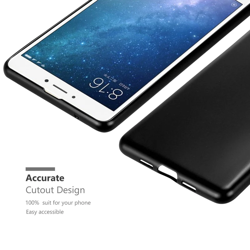 Cadorabo Hülle kompatibel mit Xiaomi Mi MAX 2 Schutzhülle aus flexiblem TPU Silikon