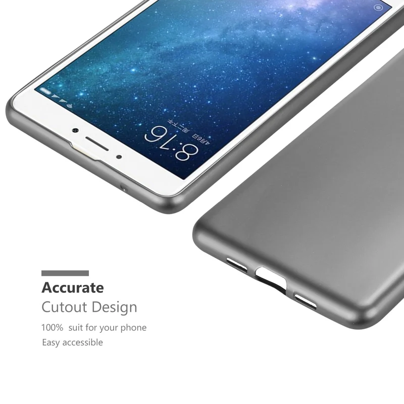 Cadorabo Hülle kompatibel mit Xiaomi Mi MAX 2 Schutzhülle aus flexiblem TPU Silikon