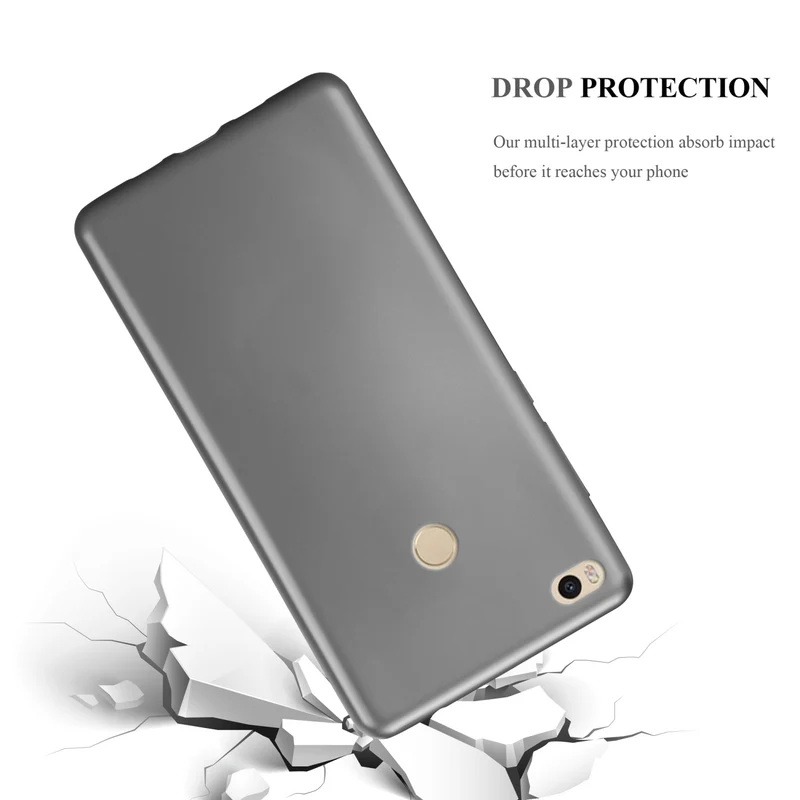 Cadorabo Hülle kompatibel mit Xiaomi Mi MAX 2 Schutzhülle aus flexiblem TPU Silikon