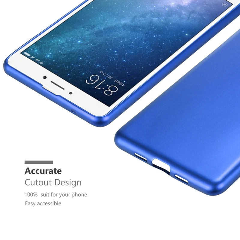 Cadorabo Hülle kompatibel mit Xiaomi Mi MAX 2 Schutzhülle aus flexiblem TPU Silikon