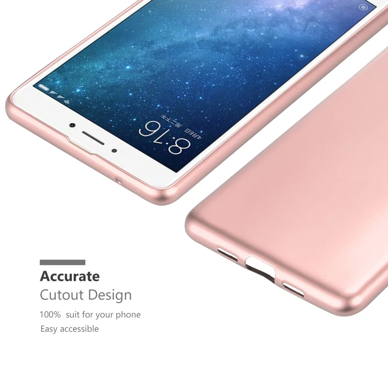 Cadorabo Hülle kompatibel mit Xiaomi Mi MAX 2 Schutzhülle aus flexiblem TPU Silikon