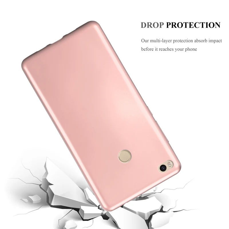 Cadorabo Hülle kompatibel mit Xiaomi Mi MAX 2 Schutzhülle aus flexiblem TPU Silikon