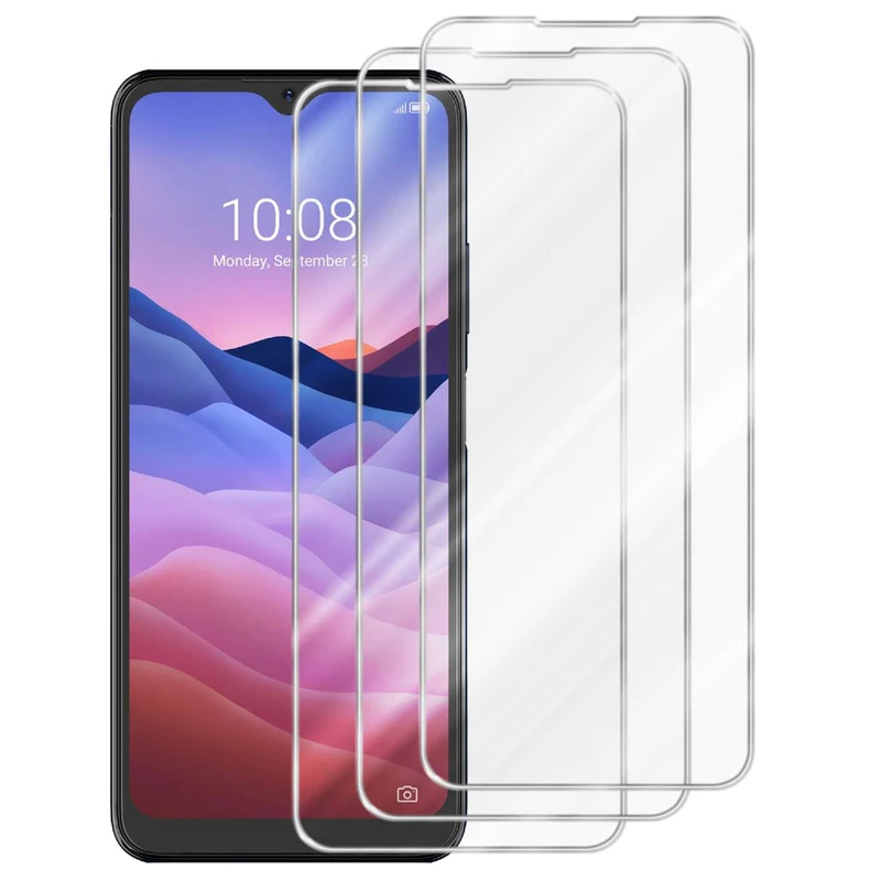 Cadorabo 3x Panzer Folie kompatibel mit ZTE Blade V2020 SMART - Schutzfolie 3er Pack Gehärtetes (Tempered) Display-Schutzglas in 9H Härte mit 3D Touch Kompatibilität