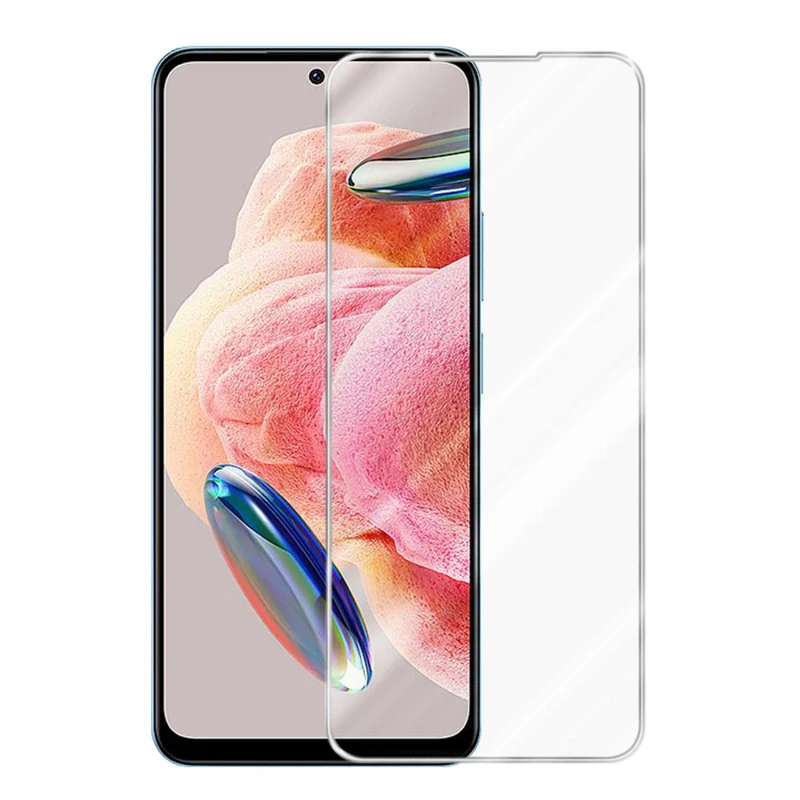 Cadorabo Panzer Folie kompatibel mit Xiaomi RedMi NOTE 12 4G - Schutzfolie Gehärtetes (Tempered) Display-Schutzglas in 9H Härte mit 3D Touch Kompatibilität
