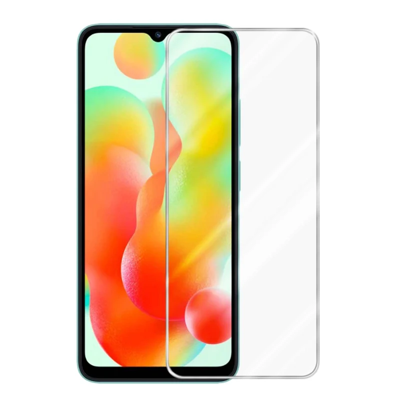 Cadorabo Panzer Folie kompatibel mit Xiaomi RedMi 11A / RedMi 12C / POCO C55 - Schutzfolie Gehärtetes (Tempered) Display-Schutzglas in 9H Härte mit 3D Touch Kompatibilität