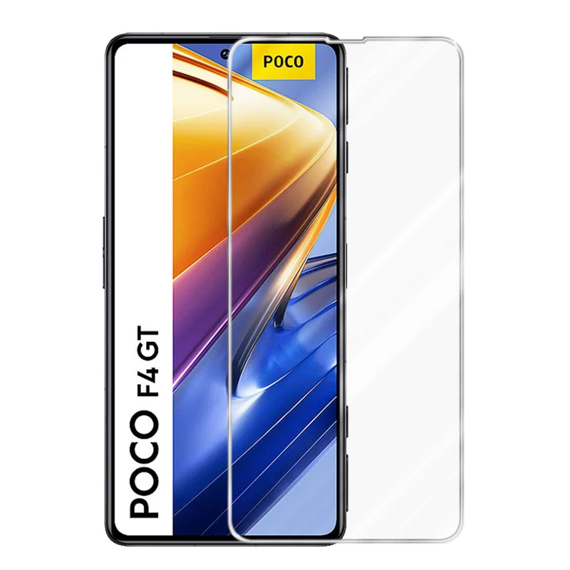 Cadorabo Panzer Folie kompatibel mit Xiaomi POCO F4 GT - Schutzfolie Gehärtetes (Tempered) Display-Schutzglas in 9H Härte mit 3D Touch Kompatibilität