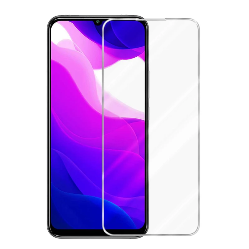 Cadorabo Panzer Folie kompatibel mit Xiaomi Mi 10 LITE - Schutzfolie Gehärtetes (Tempered) Display-Schutzglas in 9H Härte mit 3D Touch Kompatibilität