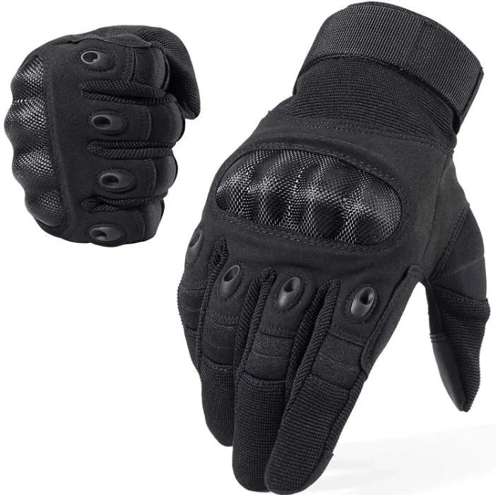 Tactical Harz Einsatzhandschuhe – robuster Vollfingerhandschuh mit Knöchelschutz und Touchscreen-Funktion