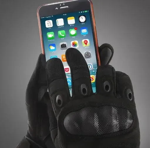 Tactical Harz Einsatzhandschuhe – robuster Vollfingerhandschuh mit Knöchelschutz und Touchscreen-Funktion