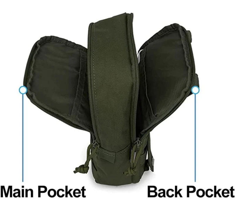 Taktische MOLLE Tasche groß – 27cm Utility Pouch mit 2 Fächern