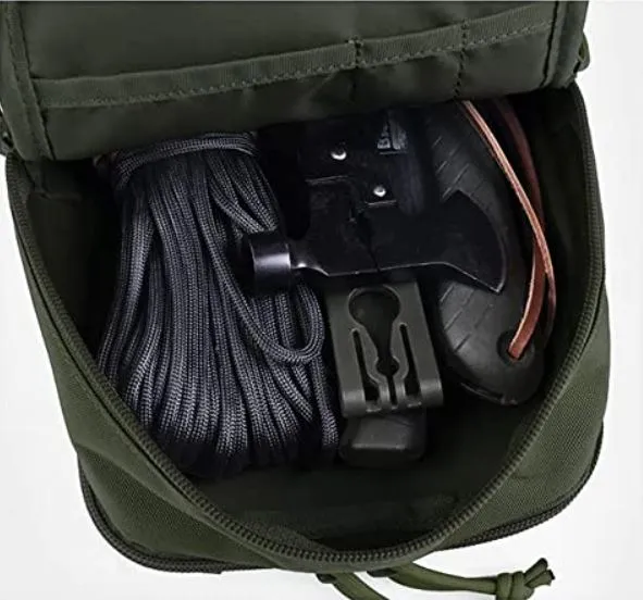 Taktische MOLLE Tasche groß – 27cm Utility Pouch mit 2 Fächern