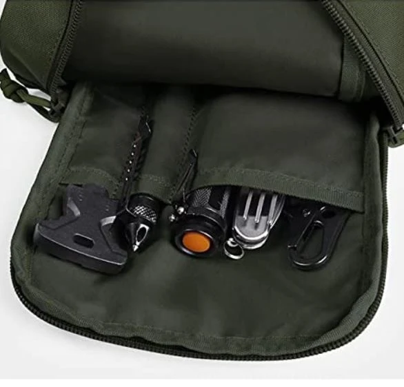 Taktische MOLLE Tasche groß – 27cm Utility Pouch mit 2 Fächern