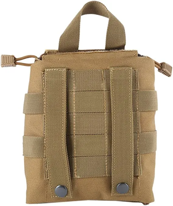 Taktische Erste-Hilfe-Tasche IFAK – MOLLE EMT Pouch zum Aufklappen mit Reißverschluss