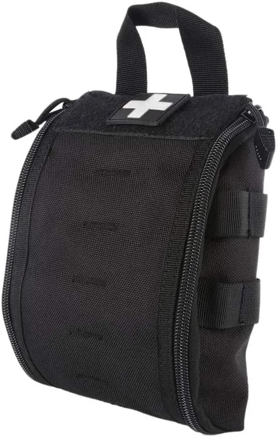 Taktische Erste-Hilfe-Tasche IFAK – MOLLE EMT Pouch zum Aufklappen mit Reißverschluss