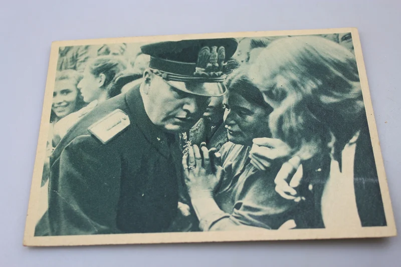 Postkarte Benito Mussolini