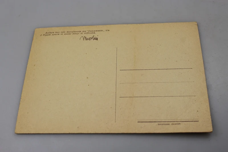 Postkarte Benito Mussolini