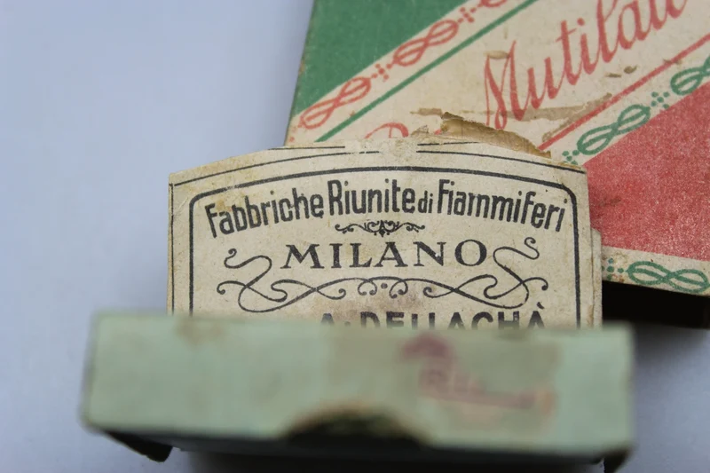 „Italianissima“-Streichhölzer für Verstümmelte aus den 20er und 30er Jahren