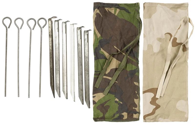 Holl. Zelthering-Set, mit Tasche, gebr.