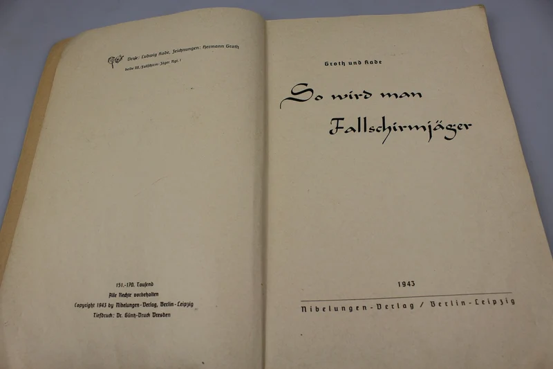 "So Wirdmann Fallschirmjäger" 1943