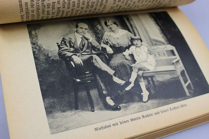 "Mussolini" G.Pini 1942 - Illustrierte Biographie des Duce