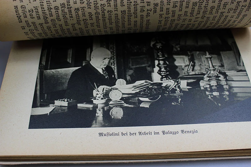 "Mussolini" G.Pini 1942 - Illustrierte Biographie des Duce