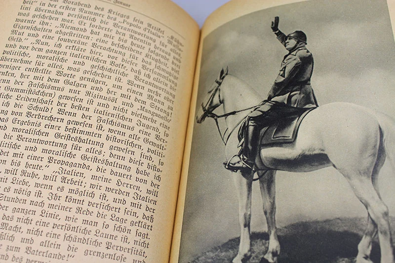 "Mussolini" G.Pini 1942 - Illustrierte Biographie des Duce
