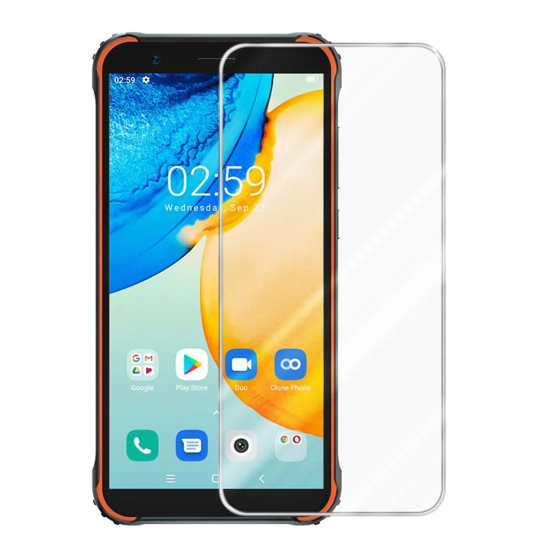 Cadorabo Panzer Folie kompatibel mit Blackview BV4900 / BV4900 PRO / BV4900s - Schutzfolie Gehärtetes (Tempered) Display-Schutzglas in 9H Härte mit 3D Touch Kompatibilität