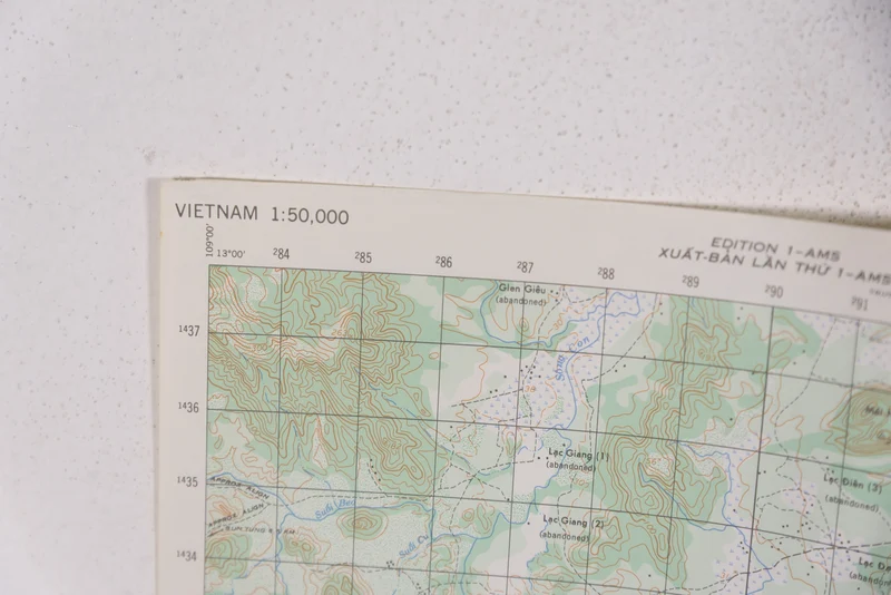 US-Armee Vietnam – Topografische Karte der USA von Lien-Thach