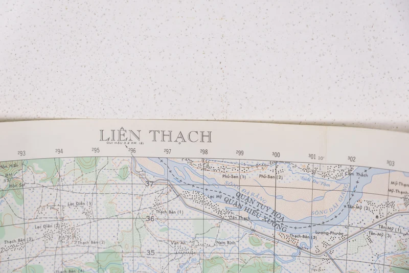 US-Armee Vietnam – Topografische Karte der USA von Lien-Thach
