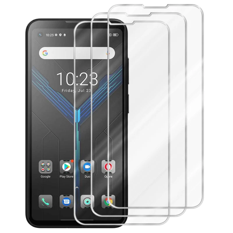 Cadorabo 3x Panzer Folie kompatibel mit Blackview BL5000 - Schutzfolie 3er Pack Gehärtetes (Tempered) Display-Schutzglas in 9H Härte mit 3D Touch Kompatibilität