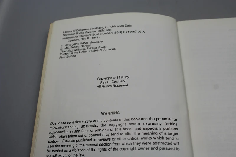 „Nazi-Fälschung oder echt?“ 1993 – Ray R. Cowdery